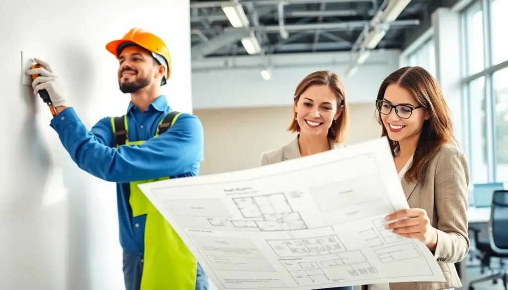 instalacion de enchufes y tomas de red en oficinas planificacion basica electricistas en Madrid