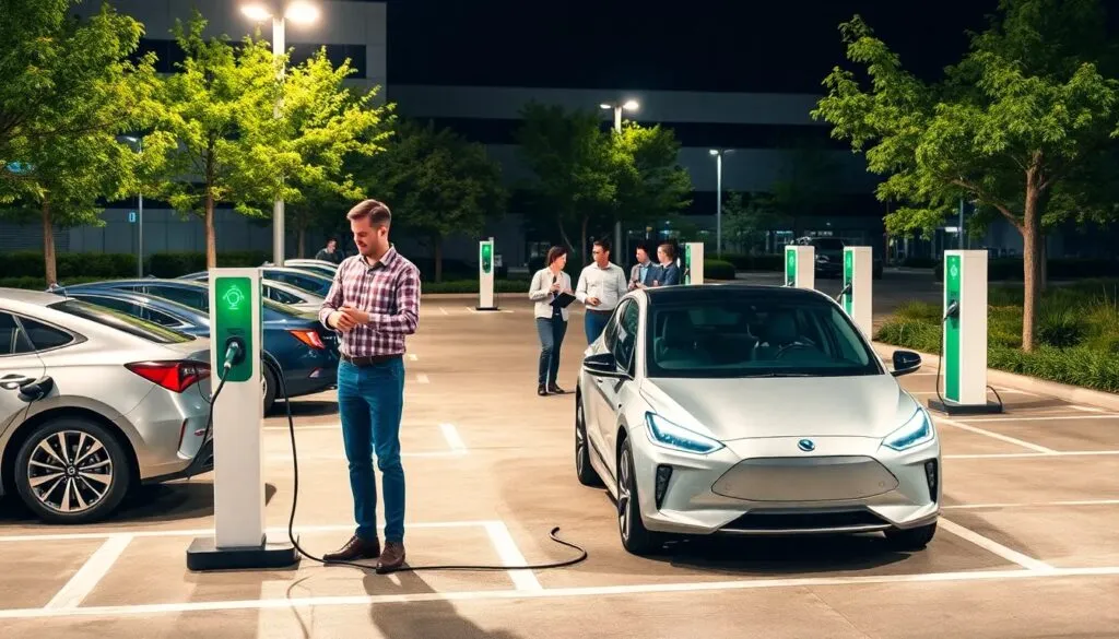 Puntos de recarga en parkings de empresas: qué exige la instalación Electricidad presupuestos instalaciones eléctricas en Madrid empresa electricidad puntos de recarga en parkings de empresas que exige la instalacion electricistas en Madrid